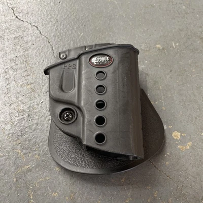 Fobus E2 Paddle Holster Fits Walther PPS/Taurus 709/S&W Shield Right Hand Black - Image 1 of 2
