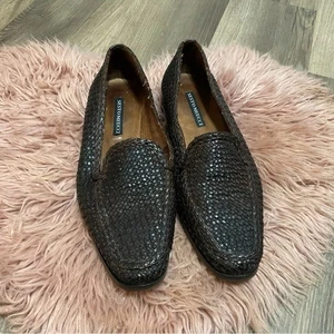 Mocasín de cuero marrón Sesto Meucci talla 8 hecho en Italia - Imagen 1 de 6