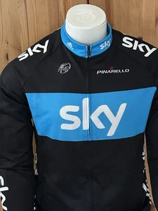 TEAM SKY MENS CYCLING LONGSLEEVE JERSEY SIZE L 42” CHEST VGC - Picture 1 of 7