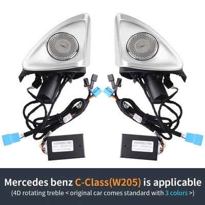 2 X твитер для Mercedes-Benz W205 C300 C400 C43 C63 4D вращающийся динамик 2015-18 - Изображение 1 из 4