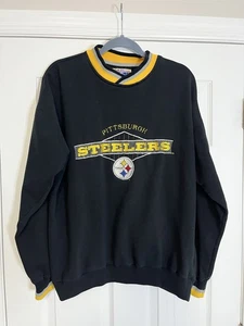 Pile girocollo vintage Pittsburgh Steelers Starter. Medium. Nero - Foto 1 di 4