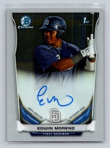 Edwin Moreno 2014 Bowman Chrome Auto Padres #BCAP-EM - Picture 1 of 2