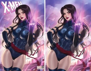 (Paquete de 2) X-Men #4 Leirix Li Exclusivo Psylocke Virgen y Comercio Variante Set 2024 - Imagen 1 de 10