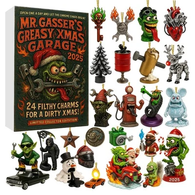 2025 Holiday Acrylic 2D Advent Calendar Funny Collectible Home Decoration - Image 1 of 4