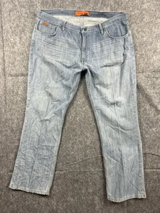 Jeans uomo Wrangler 20X FR bootcut rilassato abbigliamento da lavoro/outdoor leggero taglia 42x32 - Foto 1 di 11