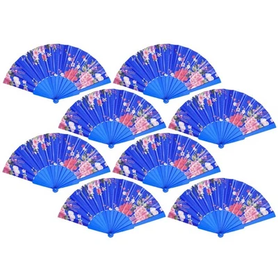 50 PCs Handheld Folding Fans Hand Floral Fan – Perfect for Church,Tea Party, ... - Image 1 of 4