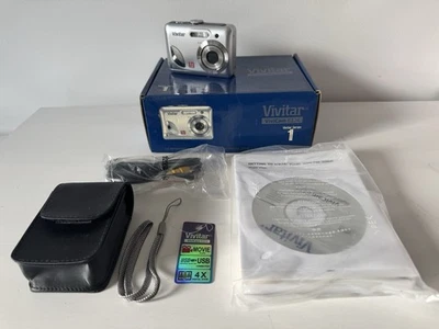 VIVITAR 6.0MP Digital Camera Vivicam 6324 Boxed Accessories Case Excellent - Image 1 of 4