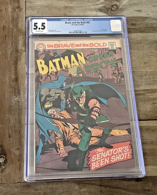 The Brave and the Bold #85 (1969) - CGC 5.5 (VG/F) - Batman & Green Arrow  - Image 1 of 2