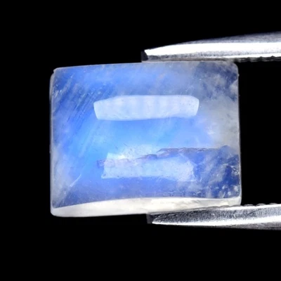 💎 2.18ct Rectangle Cabochon Natural Rainbow With Luster Moonstone - Africa Gem - Image 1 of 4