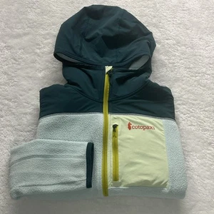 Cotopaxi Abrazo Fleece Jacket Women’s Med Blue Green Colorblock Hooded Full-Zip - Picture 1 of 20