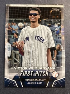 2024 Topps #FP-1 Victor Wembanyama First Pitch Blue - Bild 1 von 2