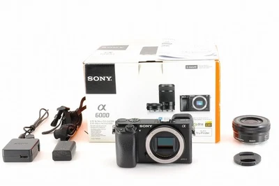 Sony Alpha A6000 24.3MP Digital Camera w/SELP1650, Box Black -Near Mint- - Image 1 of 4