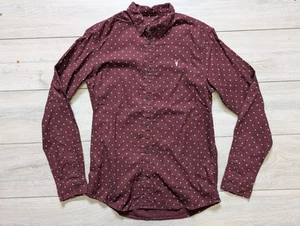 AllSaints Bethel Shirt – Men’s Size Small – 100% Cotton – Polka Dot – Immaculate - Picture 1 of 5