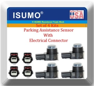 Set of 4x PARK ASSISTANCE SENSOR W/Connector Fits:Chrysler Dodge Jeep 2009-2019 - Bild 1 von 6
