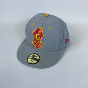 New Era Cap HAt Men 7 3/8 Gray Pirates 59 FIFTY ORIGINATORS OF THE TRUE FITTED - Picture 1 of 7