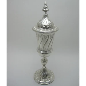 Decorative Continental Silver Plated Trophy or Chalice Cup - Picture 1 of 6