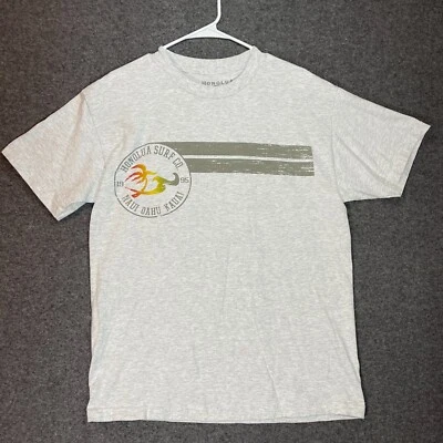 Camisa HONOLUA Adulto Grande Gris Manga Corta Cuello Redondo Pullover Surf Surf Para Hombres. Foto 1 de 4