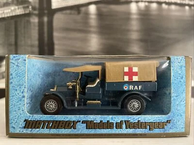 De colección 1973 Matchbox modelos de antaño 1918 Crossley RAF Tender Nuevo en caja Y-13 Foto 1 de 4
