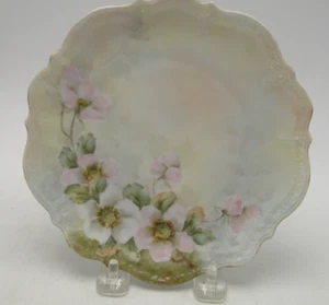 Old Hand Painted Floral L. Turner C.T. Germany 6¾in Dish Gold Trimmed - Picture 1 of 6