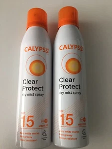 TWO Calypso Clear Mist with SPF15 175ml Continuous Medium Sun Protection NEW - Picture 1 of 7