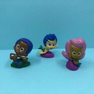 Seltene Nick Jr. Fisher Price Bubble Guppys Spielfiguren Tortenaufleger Set x 3 - Bild 1 von 5