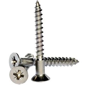 No.6 ( 3.5mm ) A2 Stainless Steel Pozi Countersunk Wood Screws DIN 7997 - Picture 1 of 1