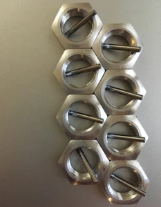 8 RC Hex Nuts 17mm for 1/8 Scale Wheels + 2.5mm Pins FSEN - Picture 1 of 2
