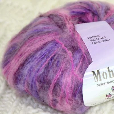 Sale New 1BallsX25g Luxury Soft Mohair Lace Wrap Shawl Hand Knit Crochet Yarn 44 - Image 1 of 4