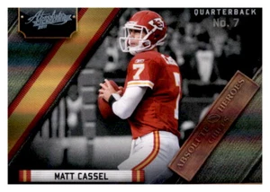 2011 Absolute Heroes Silver Refractor Matt Cassel #d /100 Foil Prizm Chiefs #24 - Picture 1 of 2