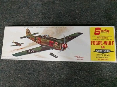 Rare Vintage Sterling Models Focke Wulf, 24" Wingspan, New Old Stock! - Image 1 of 4