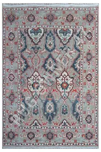 Exquisite Oushak Area Rug 8X10 Camel, Red, Handmade Hand-Knotted Area Rug 18291 - Picture 1 of 8