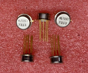5 Pcs ML709 NOS = LM709CH uA709HC Op Amp Metal Can Gold Pins US 709 - Picture 1 of 2
