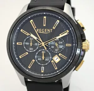 Elegante orologio uomo cronografo REGENT UOMO 43mm - MOVIMENTO SEIKO - UVP 178,00 EUR - Foto 1 di 5