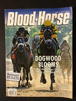 Revista Palace Malice Blood Horse junio 2013 Belmont Stakes Belmont Park Foto 1 de 4