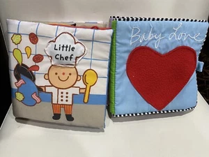 Soft Cloth Baby Books Set Of 2 - Picture 1 of 15