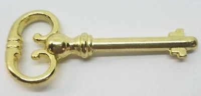 FURNITURE KNOWLEDGE 2 Brass Plated Keys Roll Top Desk Lock Polished Skeleton Antique vintage old new