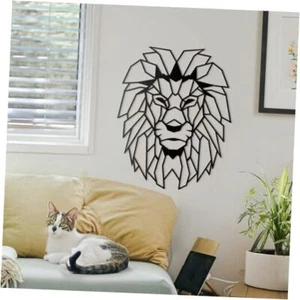 Lion Head Wall Art – Wall Mounted Art Sculpture – Metal Wall Art – Big Head - Picture 1 of 8