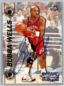 Bubba Wells 1997 Press Pass Double Threat Rookie Auto Dallas Mavericks - Picture 1 of 2