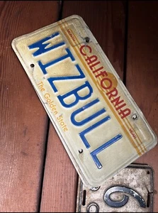 Vintage California license plate Sunset Sunrise Red Yellow And Blue - Picture 1 of 3