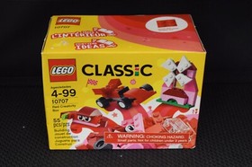 LEGO 10707 CLASSIC Red Creativity Box NIB Paper or Plastic