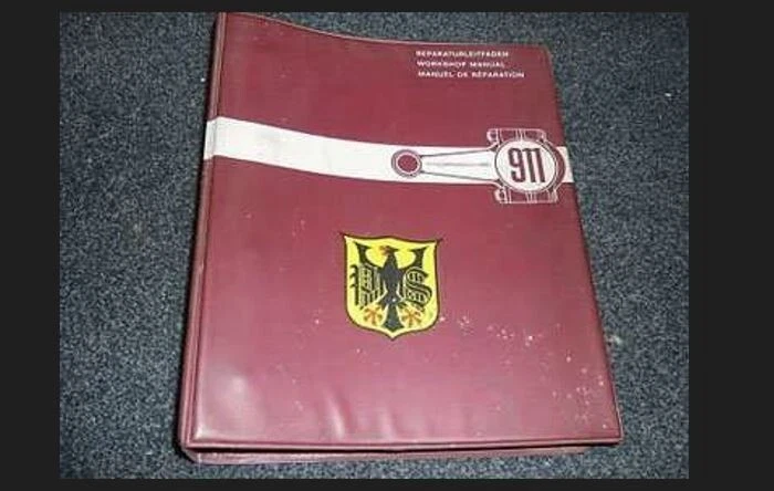 1968 Porsche 911 Coupe Targa Top Shop Service Repair Manual Binder - Image 1 of 1