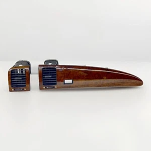 2002-2010 LEXUS SC430 PLASTIC CENTER DASH TRIM CLIMATE BEZEL VENTS WOODGRAIN OEM - Picture 1 of 10