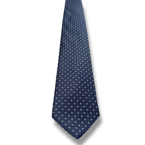 Brooks Brother Neck Tie Men Black Blue Lattice Silk Adjustable Formal 3.5" X 58" - Picture 1 of 4