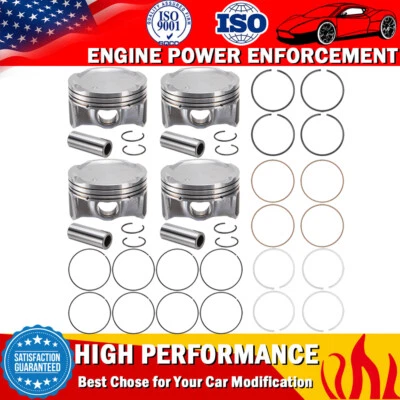 Juego de anillos de pistón de motor G4NA para Kia Forte 2014-2018 sedán Soul 2,0 L 23041-2E000 Foto 1 de 4