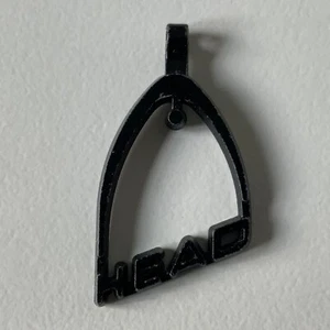 Vintage 1980’s Head Sports Gym Bag Metal Zip Pull Logo Tag Original - Picture 1 of 3