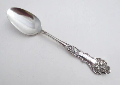 Антикварная посеребренная овальная суповая ложка 1847 Rogers CHARTER OAK Acorn 7-1/4 дюйма моно W - Изображение 1 из 4