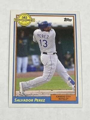 2022 Topps 582 Montgomery Club Baseball - Salvador Perez - Kansas City Royals - Image 1 of 2