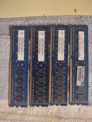 (8-GB) Hynix 1-4GB&3-2GB  PC3-10600U DIMM DDR3 1333 MHz Non-ECC. See Photos  - Image 1 of 3