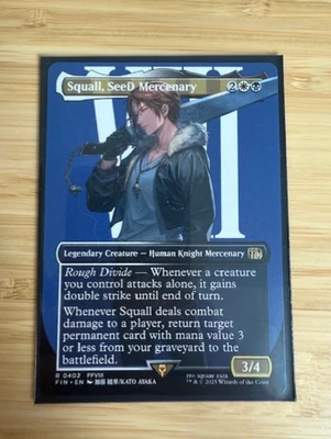 Magic the Gathering: Squall, SeeD Mercenary (Borderless) Final Fantasy Reg NM - Image 1 of 2