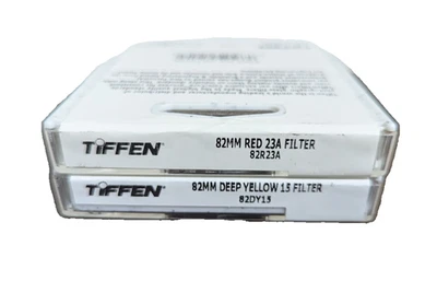 82mm Tiffen #23A Red & 15 Dark Yellow Filter Kit 82DY15 & 82R23A - 2 Filters - Image 1 of 4